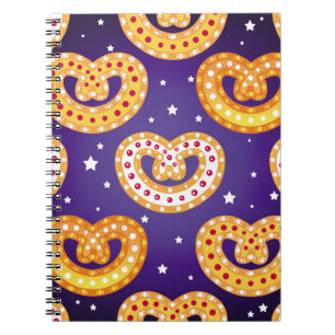 Carnet Motif sans couture avec bonbons de Noël. Vintage