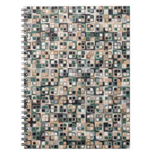 Carnet Motif sans couture. Carrés formant un pictu coloré