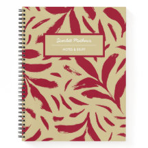 Motif sans couture de feuilles dessinées à la main