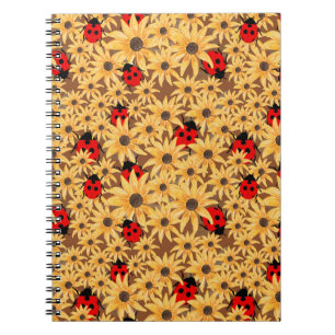 Carnet Motif sans couture de Susan aux yeux noirs et cocc