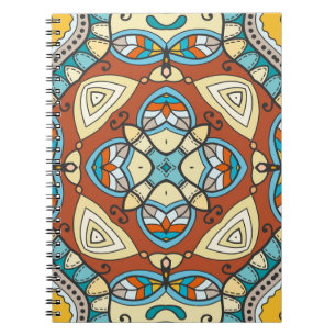 Carnet Motif sans couture dessinée à la main. Coloré a