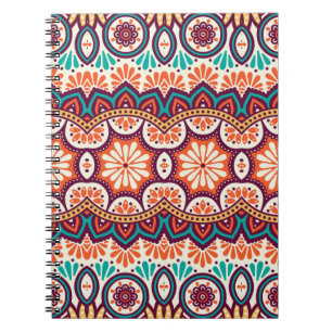 Carnet Motif sans couture. Éléments décoratifs vintages. 