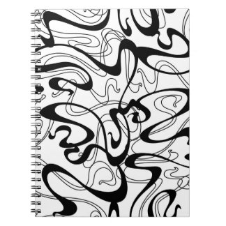 Carnet Motif sans faille Art Nouveau. Texture de la courb