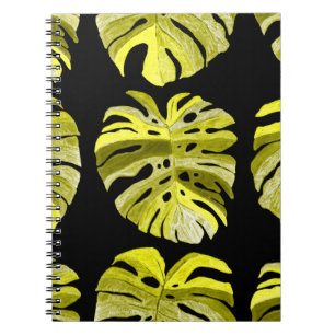 Carnet Motif sans faille créative avec feuilles tropicaux