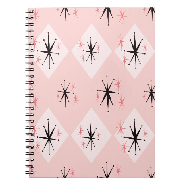Carnet Motif sans soudure à l'ère atomique inspiré de (Devant)