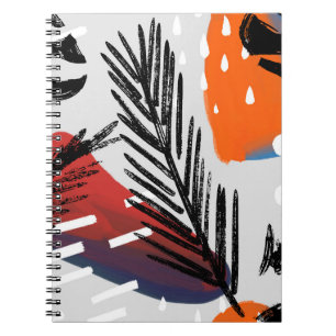 Carnet motif sans soudure à peinture Abstraite avec éléme