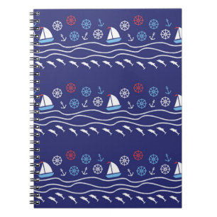Carnet Motif sans soudure. Illustration vintage.