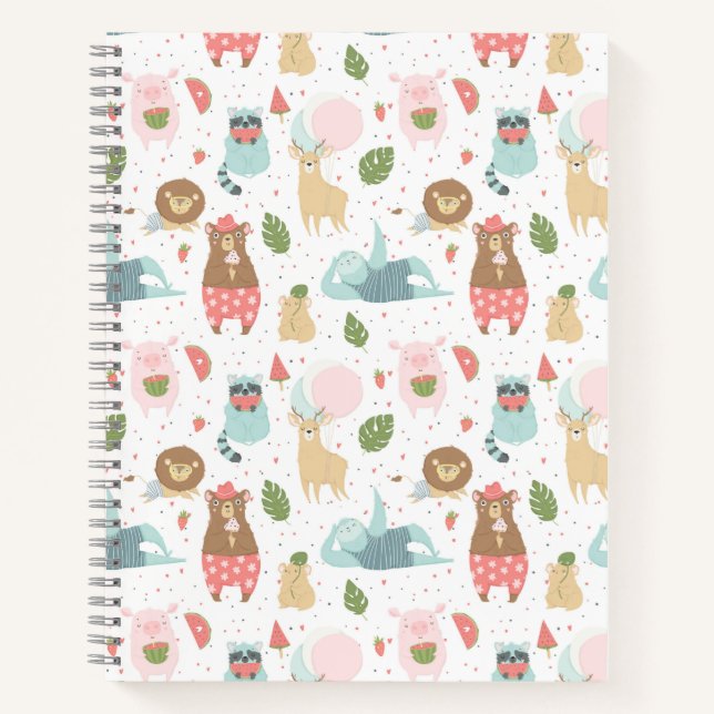 Carnet Motif Sloth & Friends (Devant)