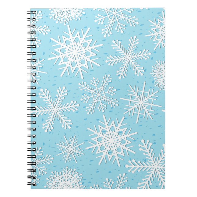Carnet Motif Snowflake (Devant)