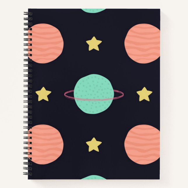 Carnet Motif spatial (Devant)