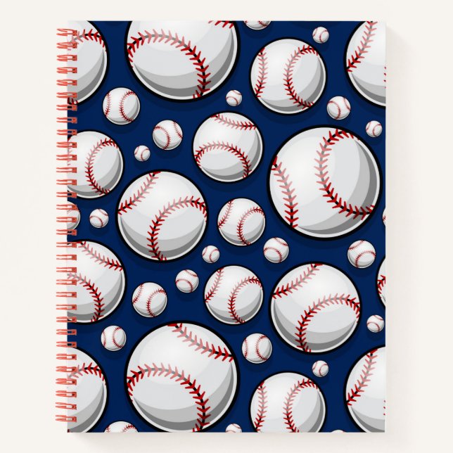 Carnet Motif sportif de baseball (Devant)