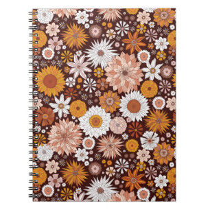 Carnet Motif super Retro Flower Garden