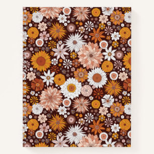 Carnet Motif super Retro Flower Garden