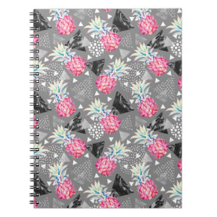 Carnet Motif texturisé par ananas géométrique