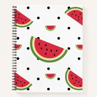 Carnet Motif Tranche de Pastèque | Pique-Nique Estival & 
