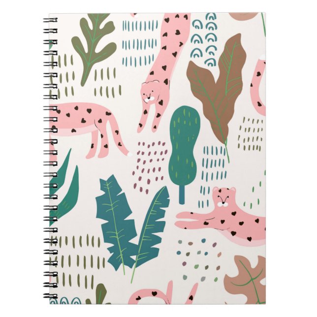 Carnet Motif transparent de la jungle (Devant)