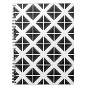 Carnet Motif triangle Black Trendy