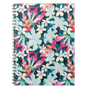 Carnet Motif tropical coloré