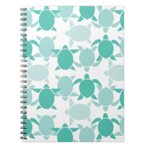Carnet Motif turquoise de tortue