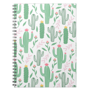 Carnet Motif vert pourpre de Cactus Plante