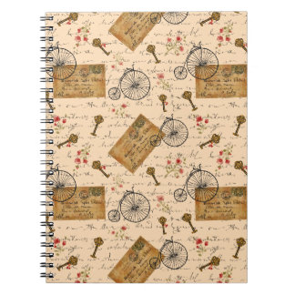 Carnet motif vintage