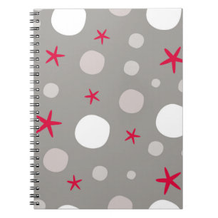 Carnet motif vintage Abstrait transparent sur fond gris