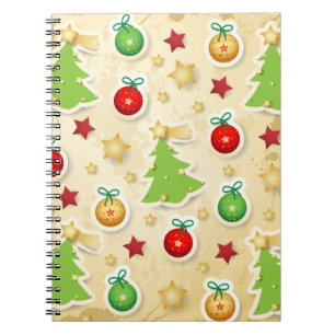 Carnet Motif Vintage de Noël
