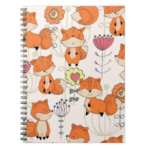 Carnet motif vintage dessiné à la main sans soudure. Ca