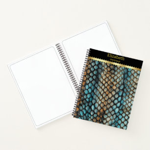 Carnet Motifs complexes de la peau d'un serpent venimeux