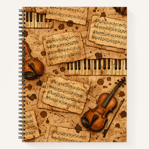 Carnet Motifs esthétiques de l'Académie obscure vintage
