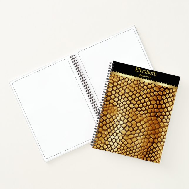 Carnet Motifs uniques de la peau d’un serpent venimeux (Intérieur)