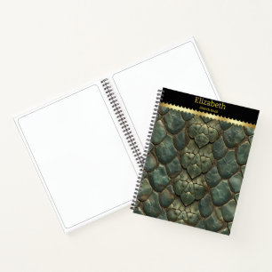 Carnet Motifs vibrants et complexes de peau de serpent