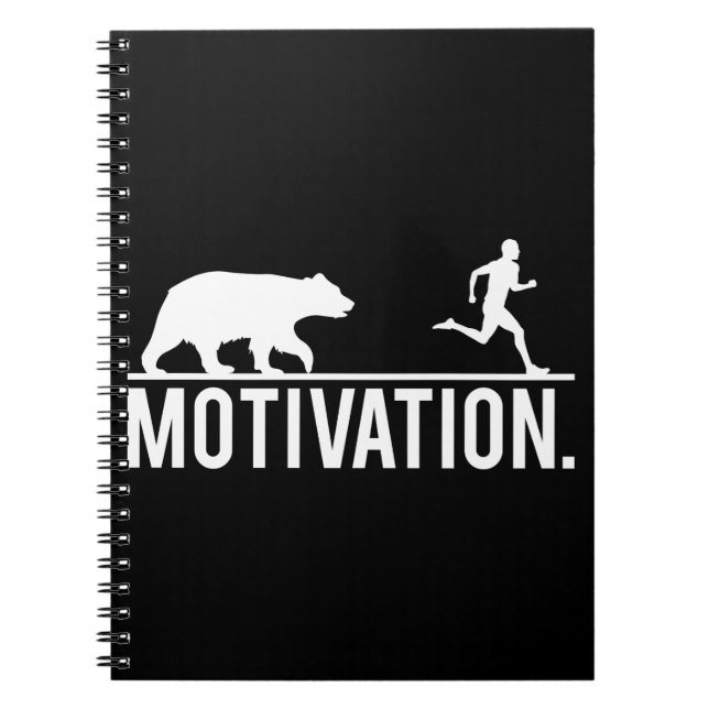 Carnet Motivation amusante de l'entraînement - Bear Chasi (Devant)