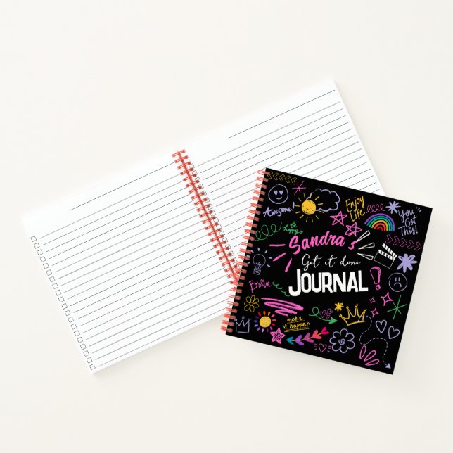 Carnet Motivational Doodle Anti-Journal - Faites faire IT (Intérieur)