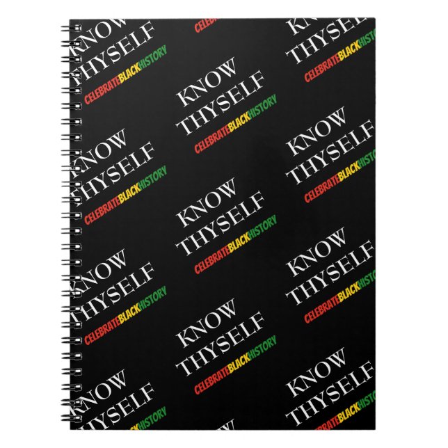 Carnet Motivational SE CONNAÎTRE MOIS D'Histoire Noire (Devant)