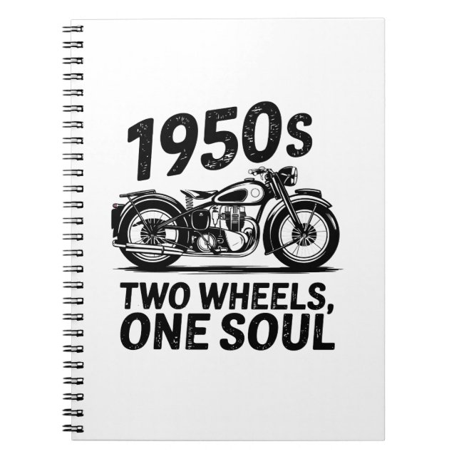 Carnet Moto à deux roues, à une âme (Devant)