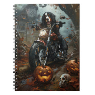 Carnet Moto bernois d'équitation Halloween effrayant