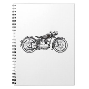 Carnet Moto Vintage Rétro _ J'Aime Ma Moto