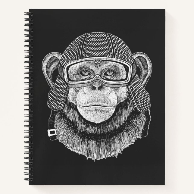 Carnet Motocycliste Chimpanzé (Devant)