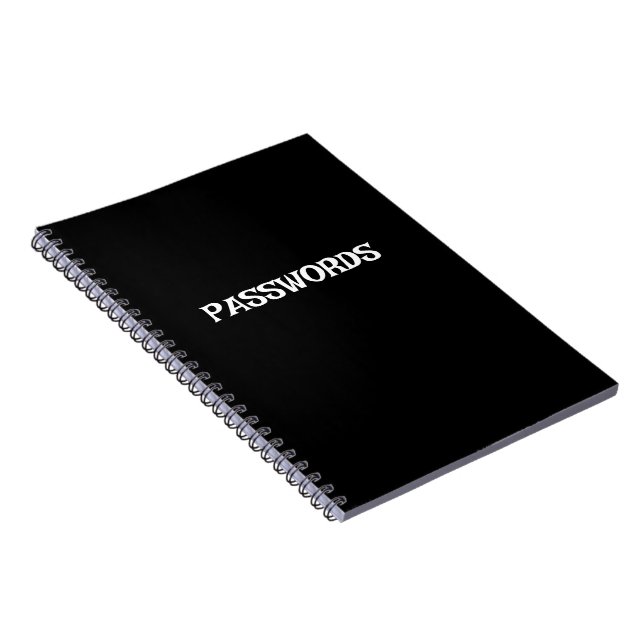 Carnet MOTS DE PASSE personnalisables | élégant (Côté Droit)