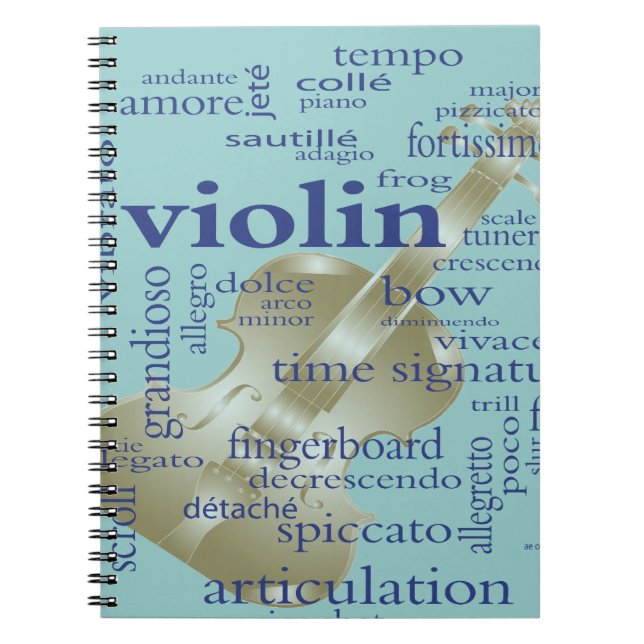 Carnet Mots de violon (Devant)