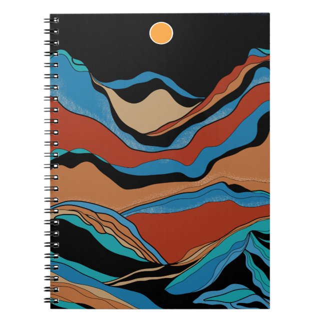 Carnet Mountains Geometric  (Devant)