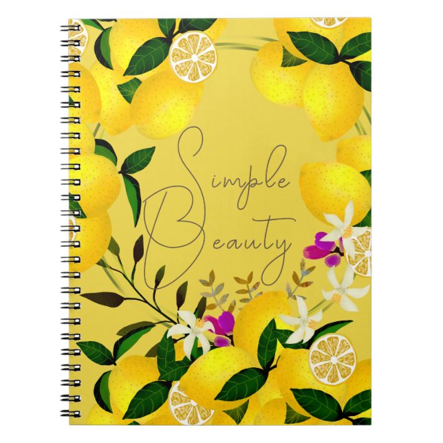 Carnet Moutarde de citron (Devant)