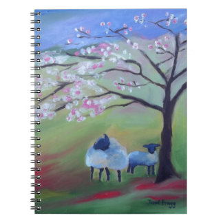 Carnet Moutons et cerisier