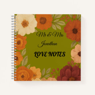 Carnet Mr & Mrs Notes d'amour Couple personnalisé