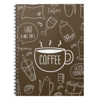 Carnet Mug Motif de la Coupe de Café Retro - Parfait pour