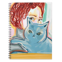 mujer con gato