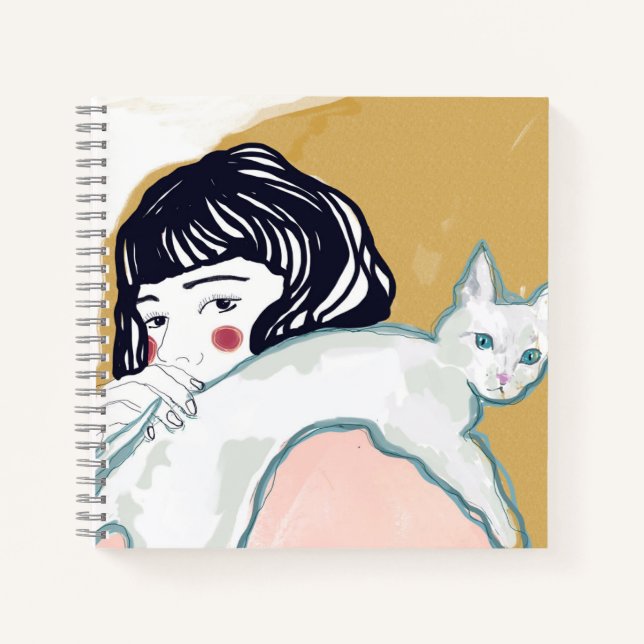 Carnet Mujer y Gato (Devant)