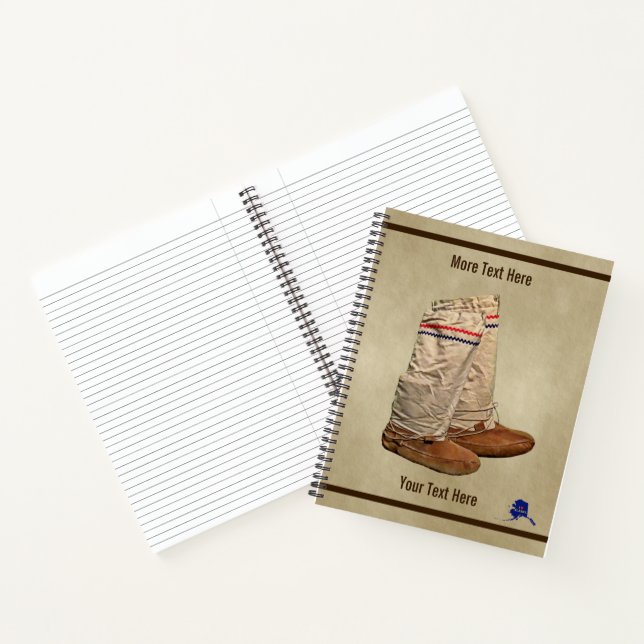 Carnet Mukluks Sur Vieux Papier (Intérieur)