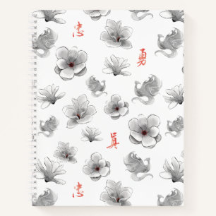 Carnet Mulan "Loyal Brave True" Fleur & Motif d'esprit